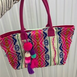 Colorful Patterned Tote Bag
